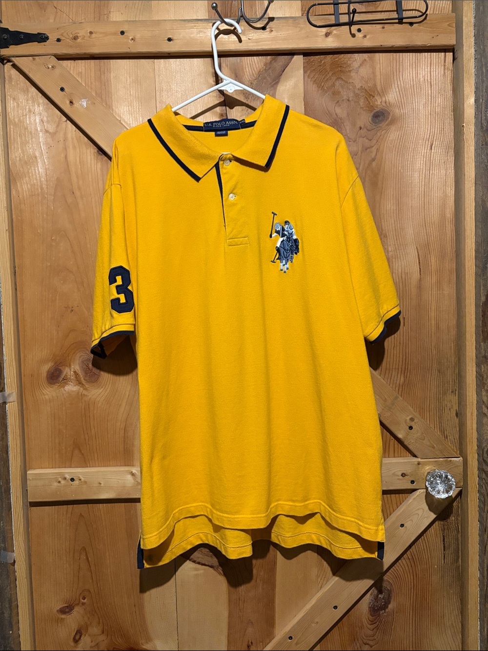 Polo by Ralph Lauren Bright Yellow Polo with Navy Accents & Pony